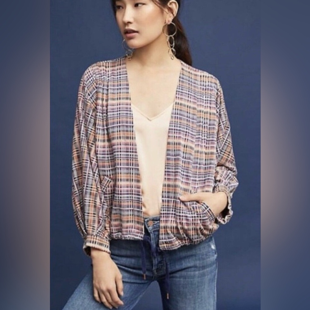 ANTHROPOLOGIE AKEMI + KIN PLAID JACKET